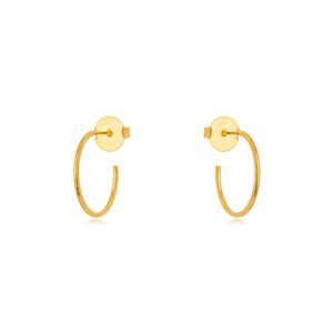 Brinco Argola Dourada Clássica – Elegância Simples