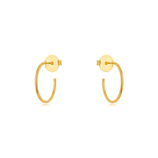 Brinco Argola Dourada Clássica – Elegância Simples