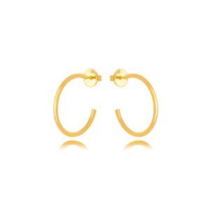 Brinco Liso Dourado Essência
