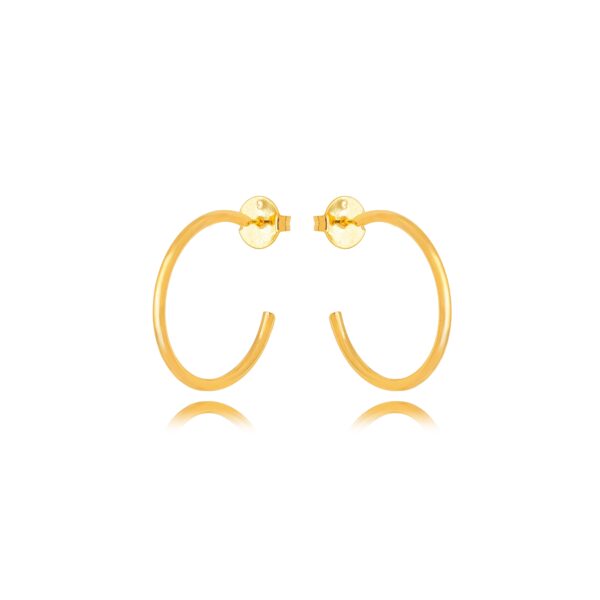 Brinco Liso Dourado Essência