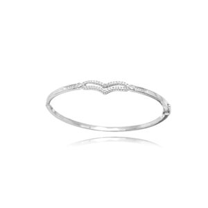 Bracelete Ródio Elegance Wave