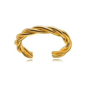 Bracelete Dourado Trançado