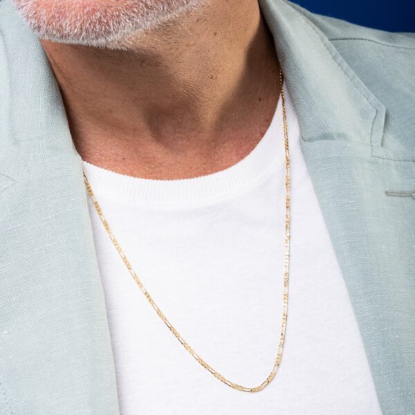 Colar Masculino Dourado Fio Trançado