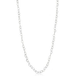 Choker Prateado com Corações