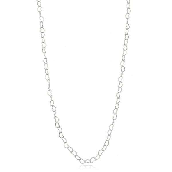 Choker Prateado com Corações